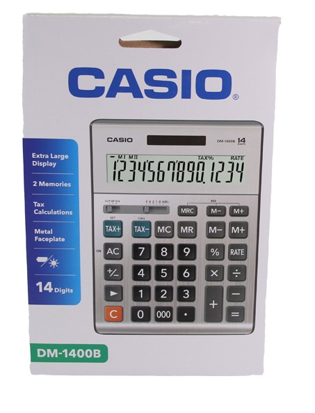 مشخصات ماشین حساب کاسیو مدل DM-1400B